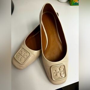 Tory Burch Cream Ballet Flats